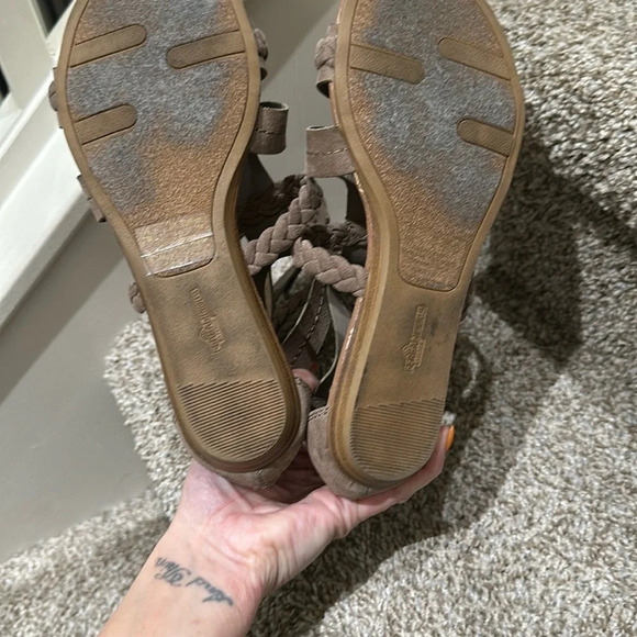 Braided Strap Gladiator Sandals - taupe - Picture 7 of 7